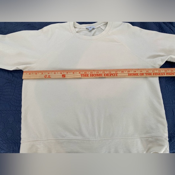 James Perse women’s vintage french terry sweatshirt cream XS - Picture 4 of 5
